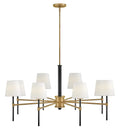 HINKLEY, SAUNDERS SINGLE TIER CHANDELIER, CHANDELIER LIGHT