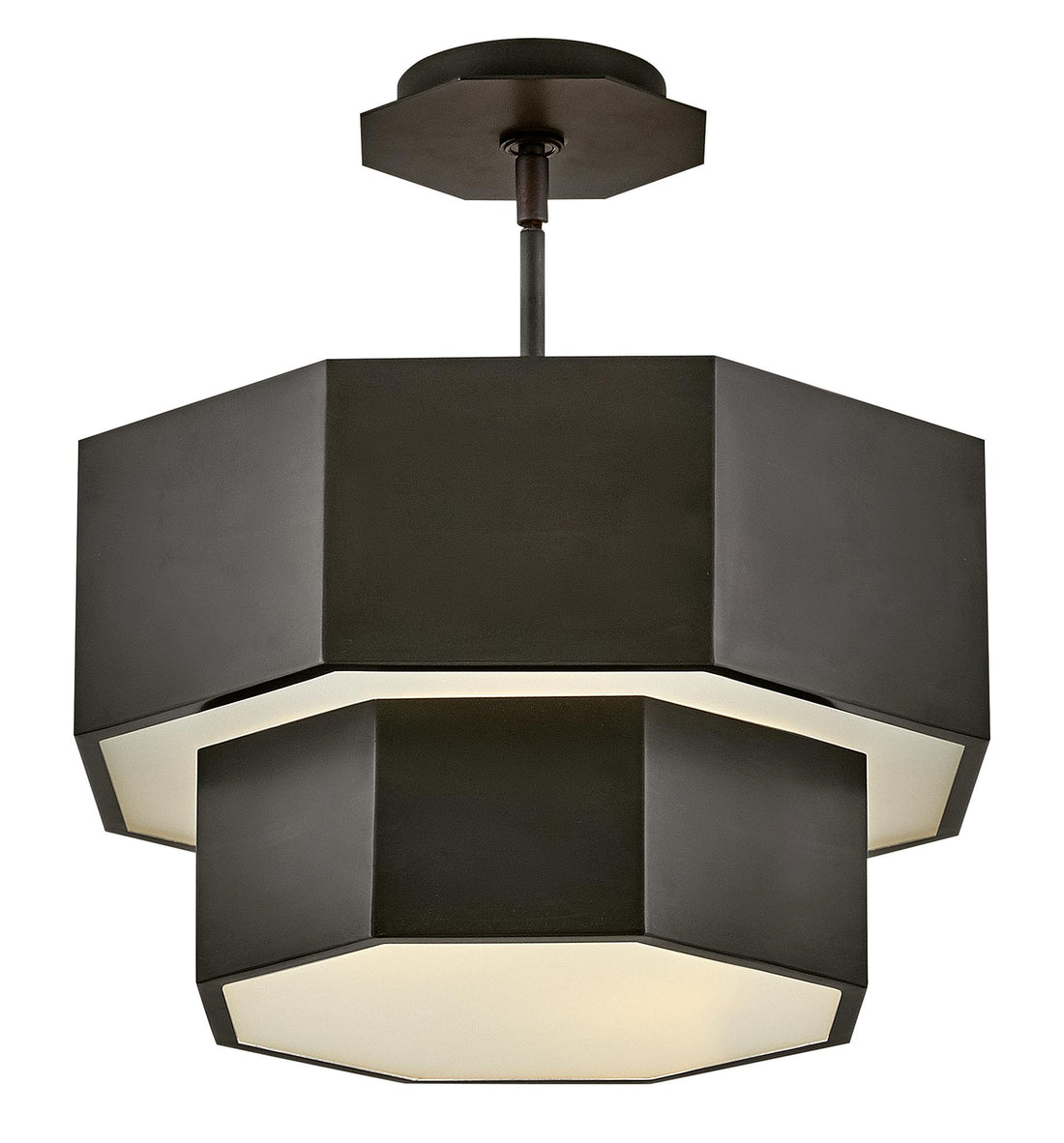 HINKLEY, FACET FLUSH MOUNT PENDANT, PENDANT LIGHT