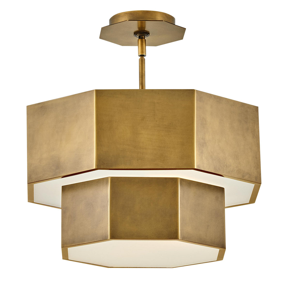 HINKLEY, FACET FLUSH MOUNT PENDANT, PENDANT LIGHT