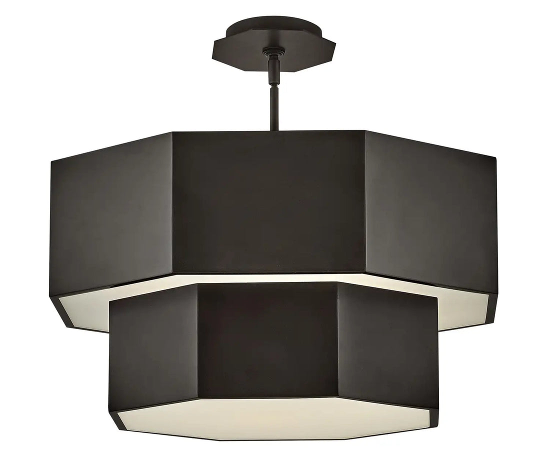 HINKLEY, FACET FLUSH MOUNT MULTI TIER, PENDANT LIGHT
