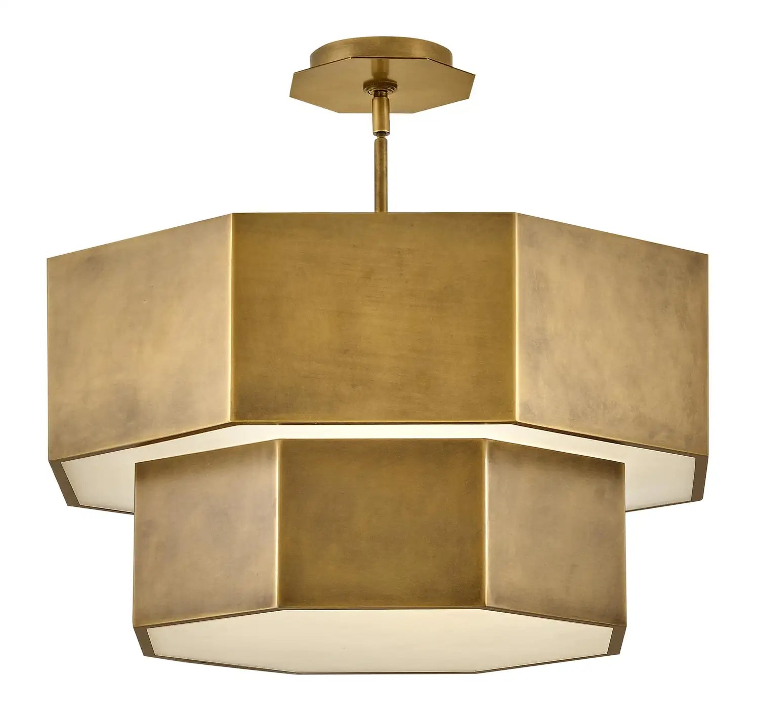 HINKLEY, FACET FLUSH MOUNT MULTI TIER, PENDANT LIGHT