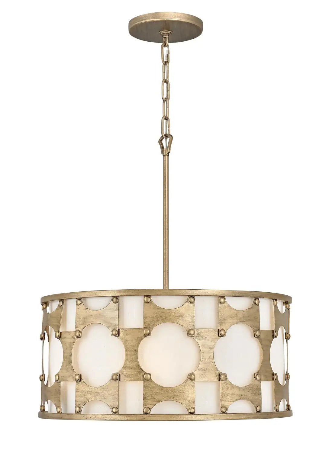 HINKLEY, CARTER DRUM CHANDELIER, PENDANT LIGHT