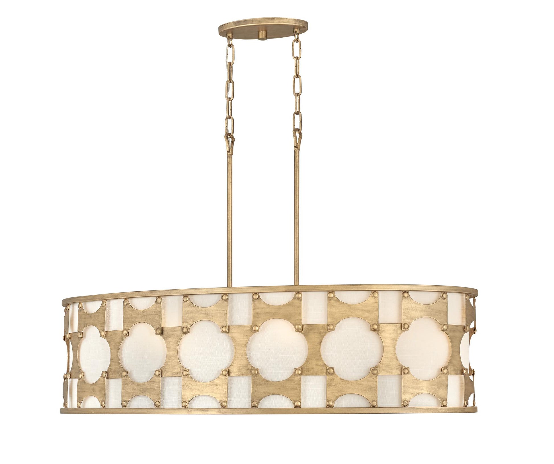 HINKLEY, CARTER LINEAR & OVAL CHANDELIER, PENDANT LIGHT
