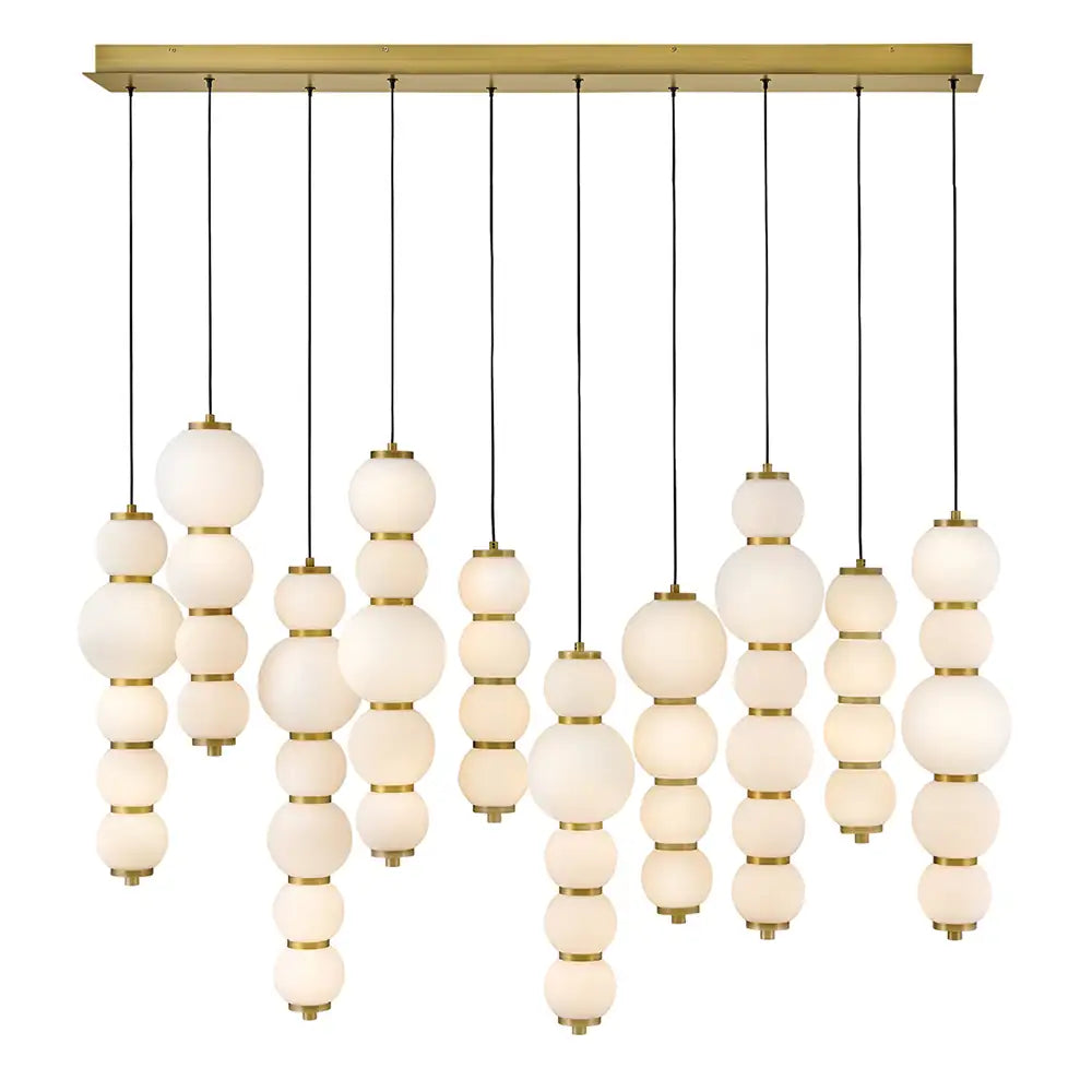 HINKLEY, TRIGO LINEAR & OVAL CHANDELIER, PENDANT LIGHT