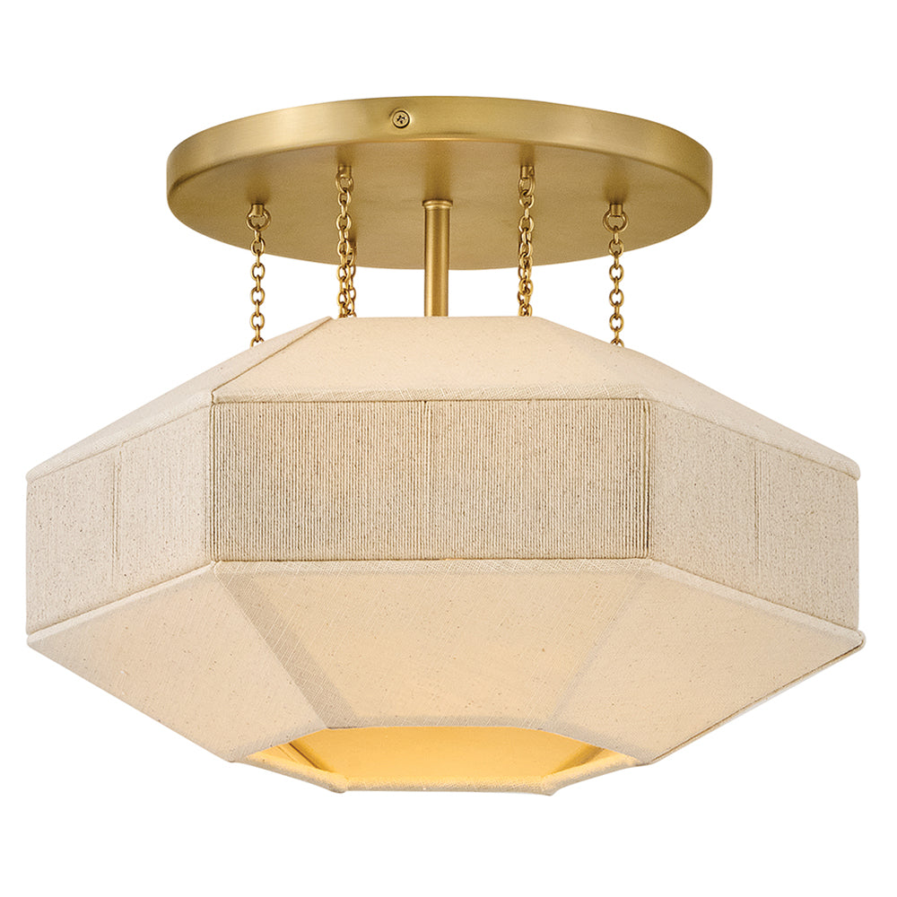 HINKLEY, LYLA SEMI-FLUSH MOUNT, FLUSH MOUNT CEILING LIGHTS 