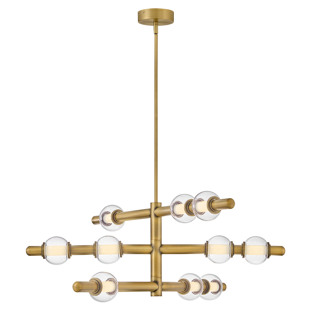 HINKLEY, SAXON SINGLE TIER CHANDELIER, PENDANT LIGHT