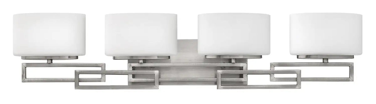 HINKLEY, LANZA FOUR LIGHT VANITY, BATH VANITY LIGHT