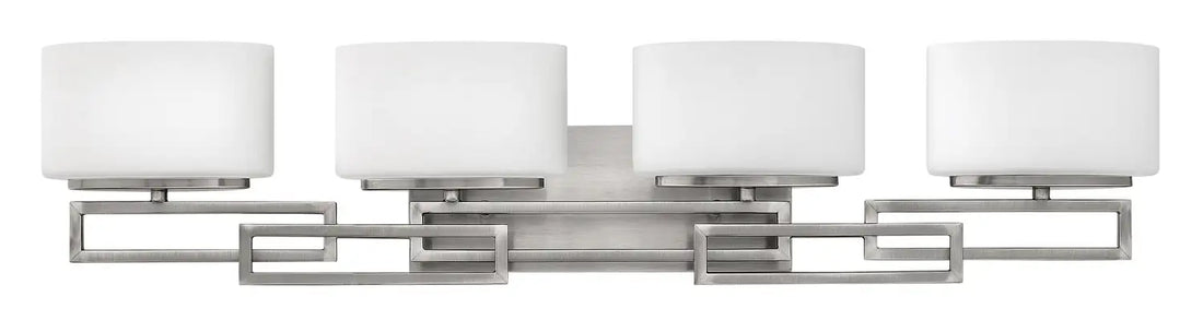 HINKLEY, LANZA FOUR LIGHT VANITY, BATH VANITY LIGHT