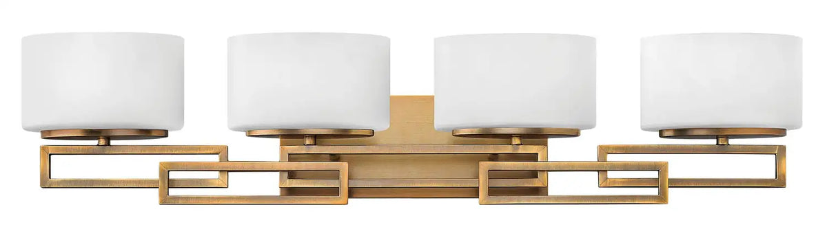 HINKLEY, LANZA FOUR LIGHT VANITY, BATH VANITY LIGHT