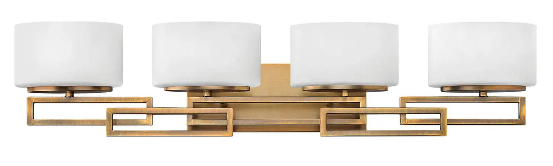 HINKLEY, LANZA FOUR LIGHT VANITY, BATH VANITY LIGHT