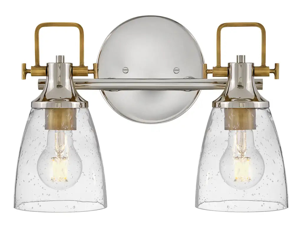 HINKLEY, EASTON TWO LIGHT VANITY, BATH VANITY LIGHT