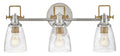 HINKLEY, EASTON THREE LIGHT VANITY, BATH VANITY LIGHT