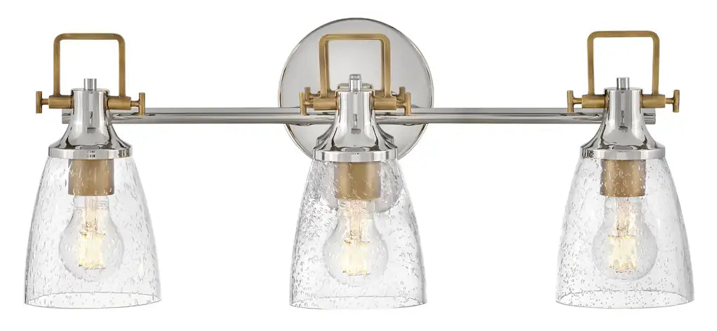 HINKLEY, EASTON THREE LIGHT VANITY, BATH VANITY LIGHT