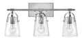 HINKLEY, FOSTER THREE LIGHT VANITY, BATH VANITY LIGHT