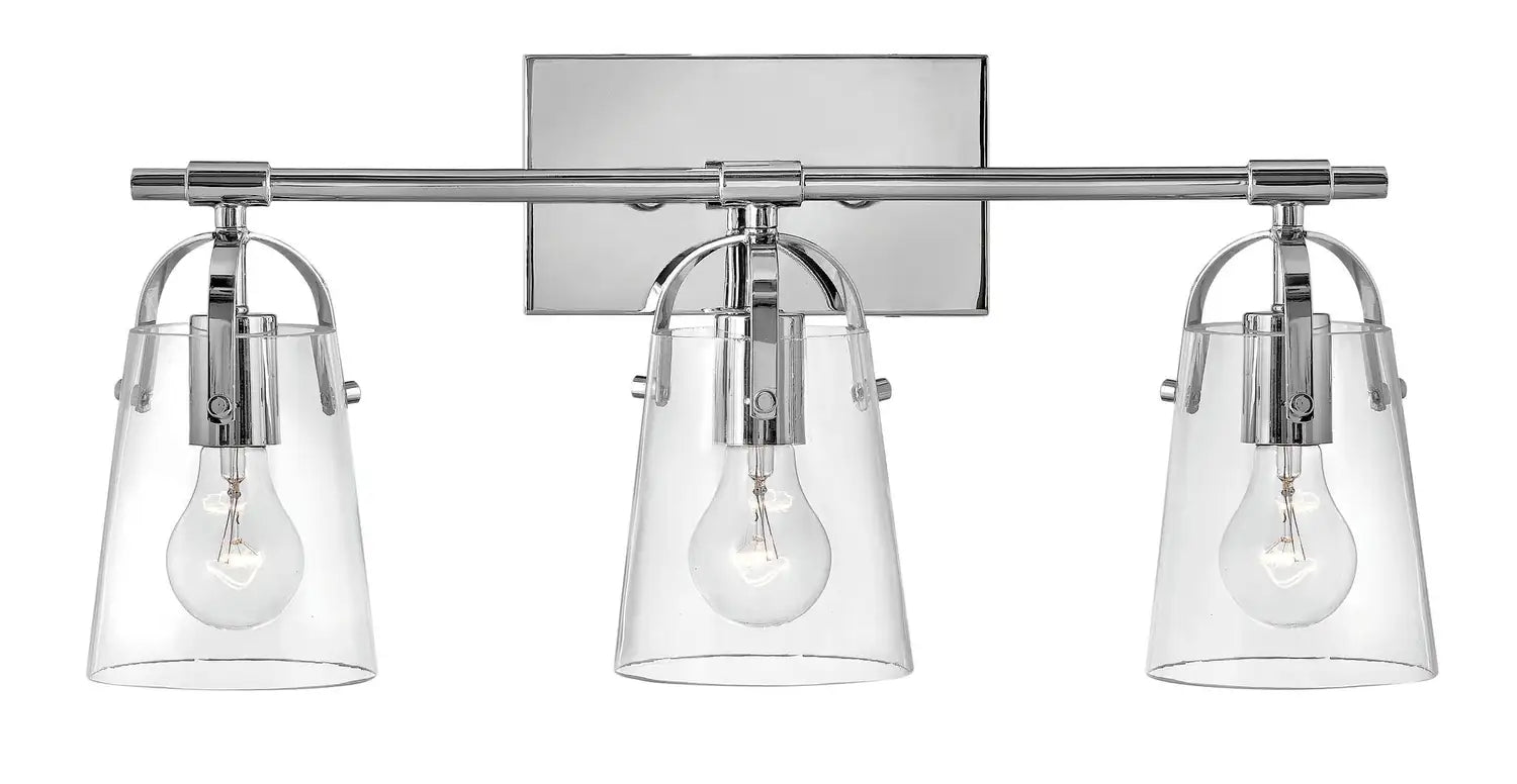 HINKLEY, FOSTER THREE LIGHT VANITY, BATH VANITY LIGHT