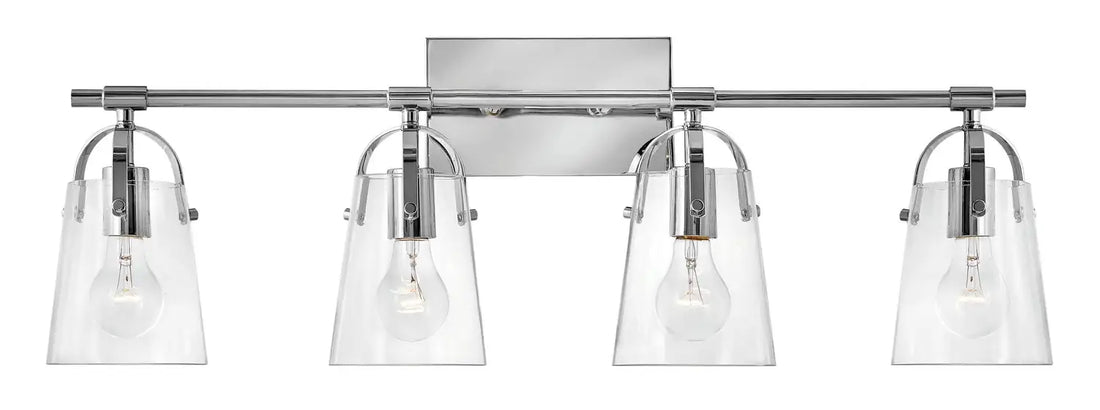 HINKLEY, FOSTER FOUR LIGHT VANITY, BATH VANITY LIGHT