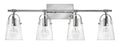 HINKLEY, FOSTER FOUR LIGHT VANITY, BATH VANITY LIGHT