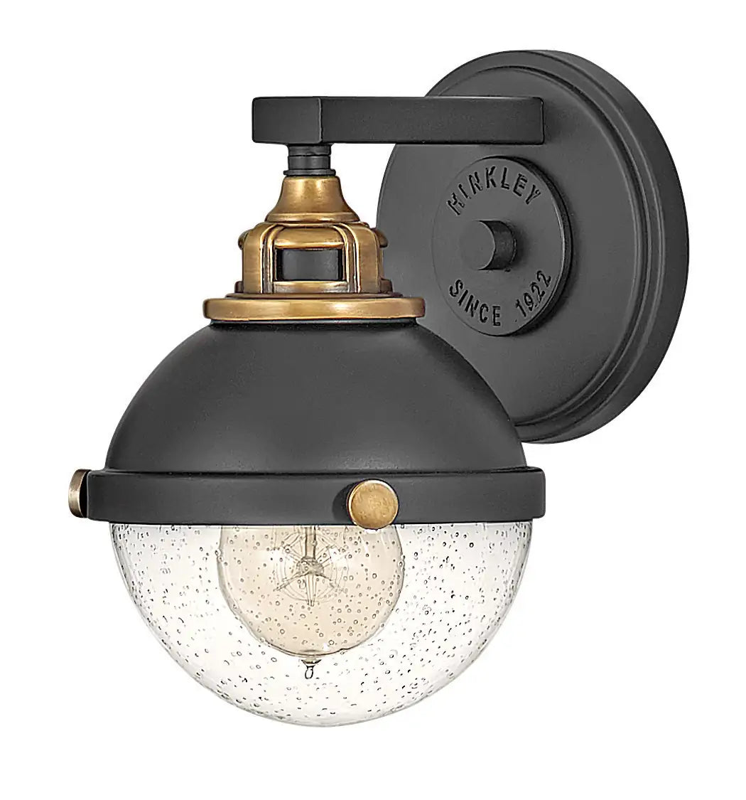 HINKLEY, FLETCHER SINGLE LIGHT SCONCE, BATH VANITY LIGHT