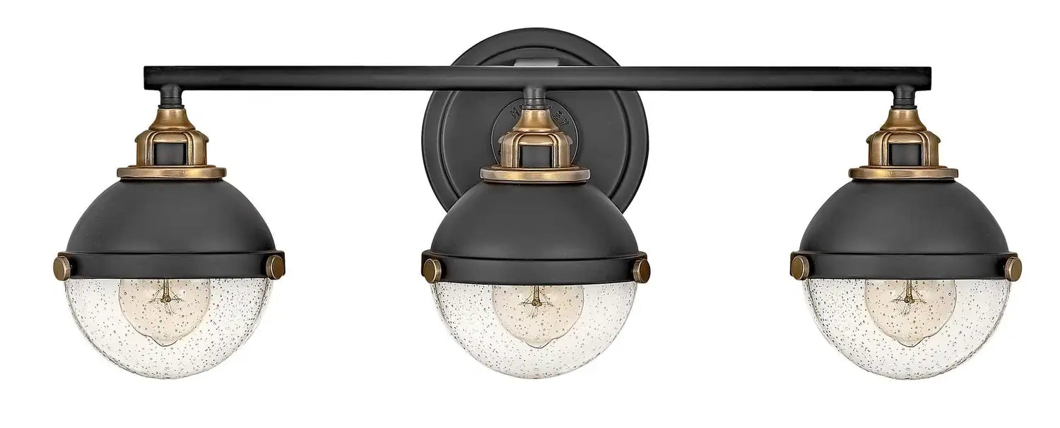 HINKLEY, FLETCHER THREE LIGHT VANITY, BATH VANITY LIGHT