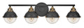 HINKLEY, FLETCHER FOUR LIGHT VANITY, BATH VANITY LIGHT