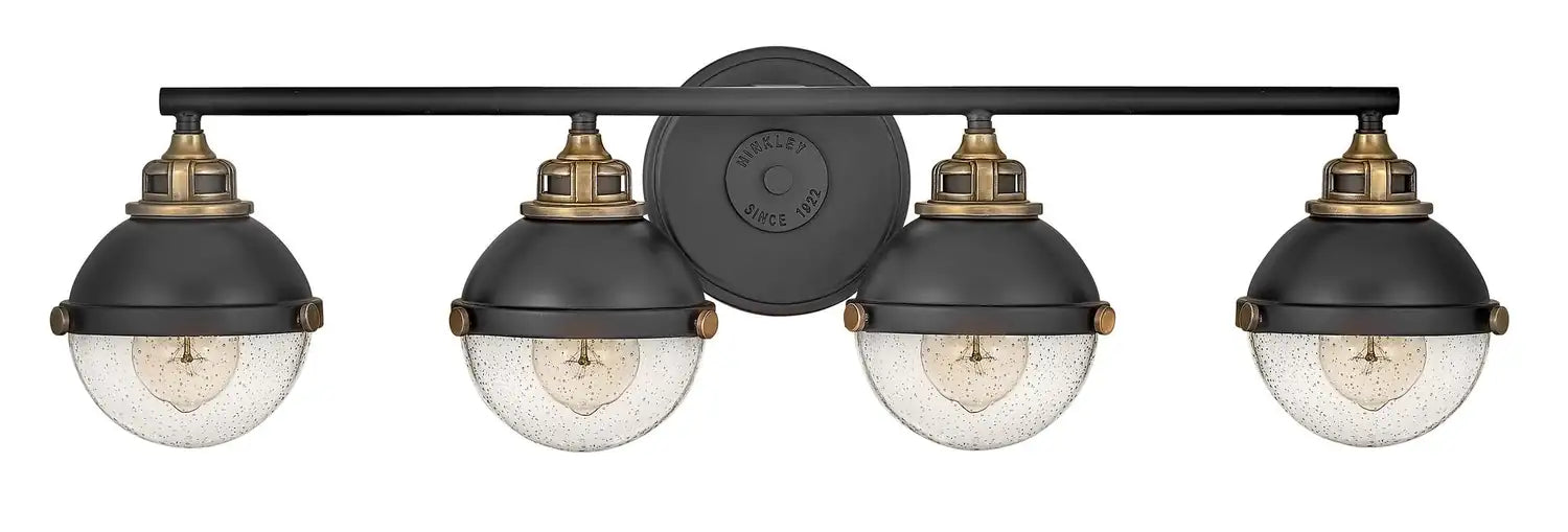 HINKLEY, FLETCHER FOUR LIGHT VANITY, BATH VANITY LIGHT