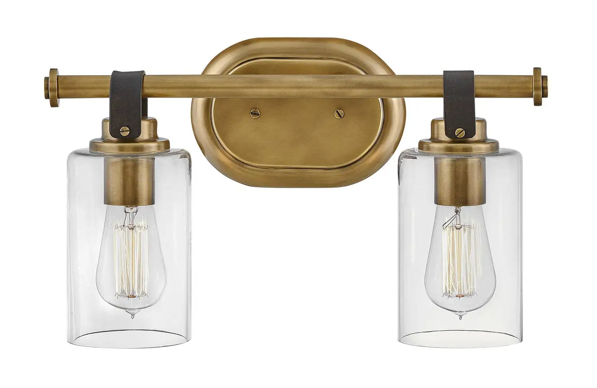 HINKLEY, HALSTEAD TWO LIGHT VANITY, BATH VANITY LIGHT