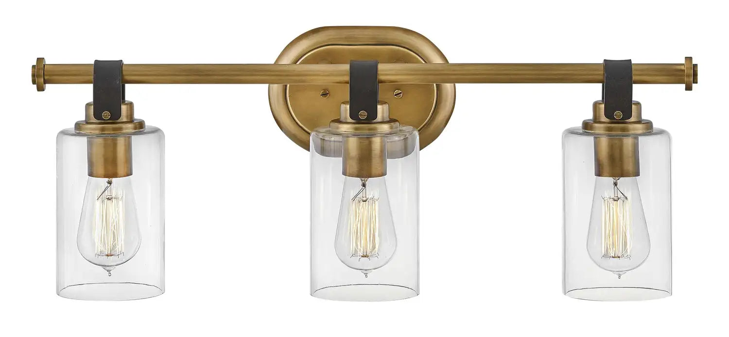HINKLEY, HALSTEAD THREE LIGHT VANITY, BATH VANITY LIGHT