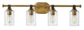 HINKLEY, HALSTEAD FOUR LIGHT VANITY, BATH VANITY LIGHT