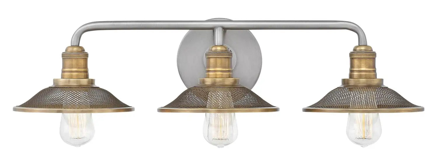 HINKLEY, RIGBY THREE LIGHT VANITY, VANITY LIGHT