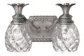 HINKLEY, PLANTATION TWO LIGHT VANITY, BATH VANITY LIGHT