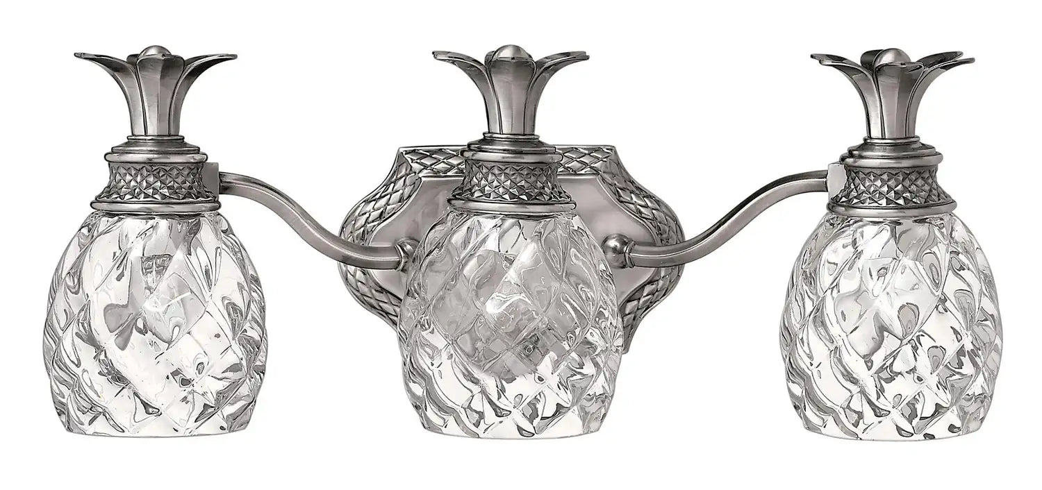 HINKLEY, PLANTATION THREE LIGHT VANITY, BATH VANITY LIGHT