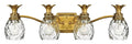 HINKLEY, PLANTATION FOUR LIGHT VANITY, BATH VANITY LIGHT