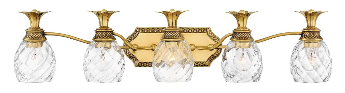 HINKLEY, PLANTATION FIVE LIGHT VANITY, BATH VANITY LIGHT