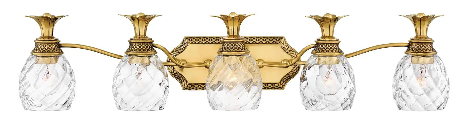 HINKLEY, PLANTATION FIVE LIGHT VANITY, BATH VANITY LIGHT