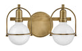 HINKLEY, SOMERSET TWO LIGHT VANITY, VANITY LIGHT