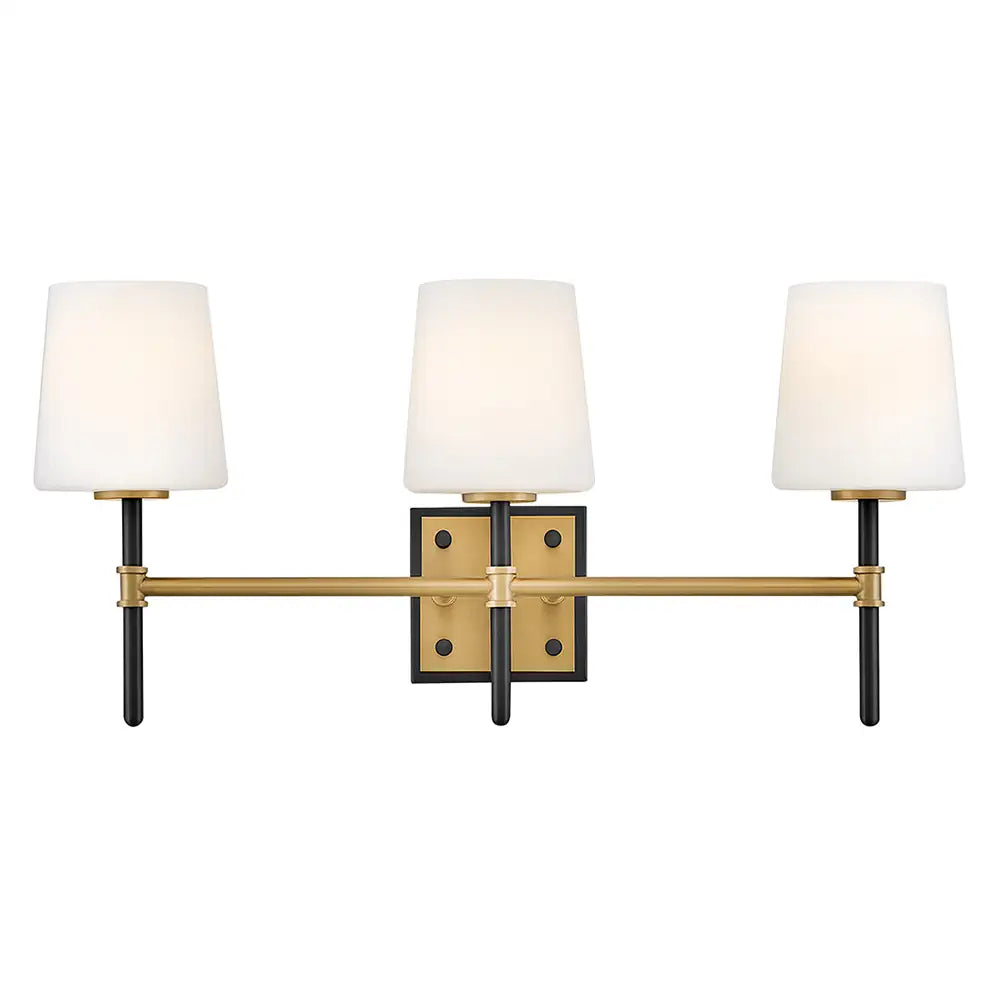 HINKLEY, SAUNDERS THREE LIGHT VANITY, BATH VANITY LIGHT