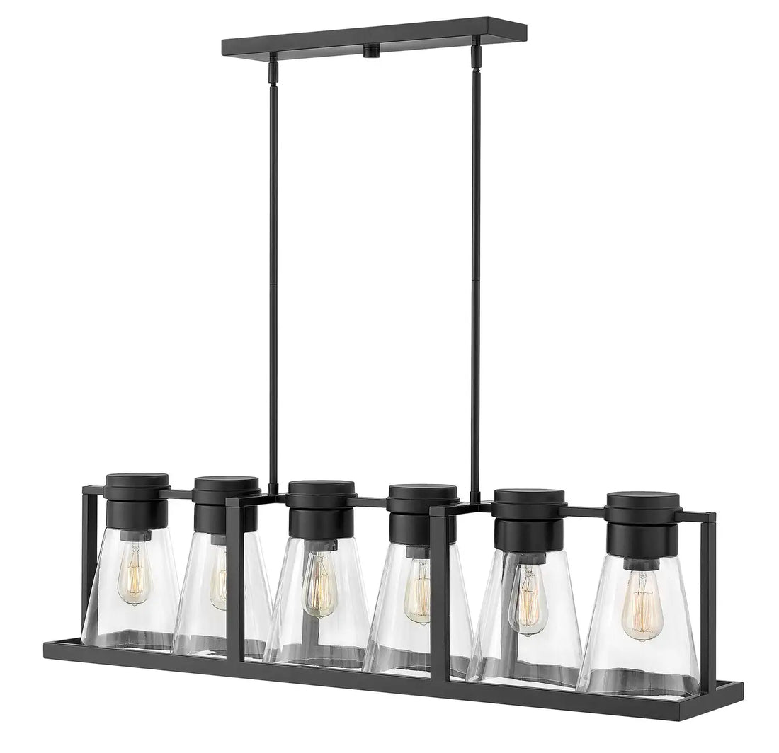 HINKLEY, REFINERY LINEAR & OVAL CHANDELIER, PENDANT LIGHT