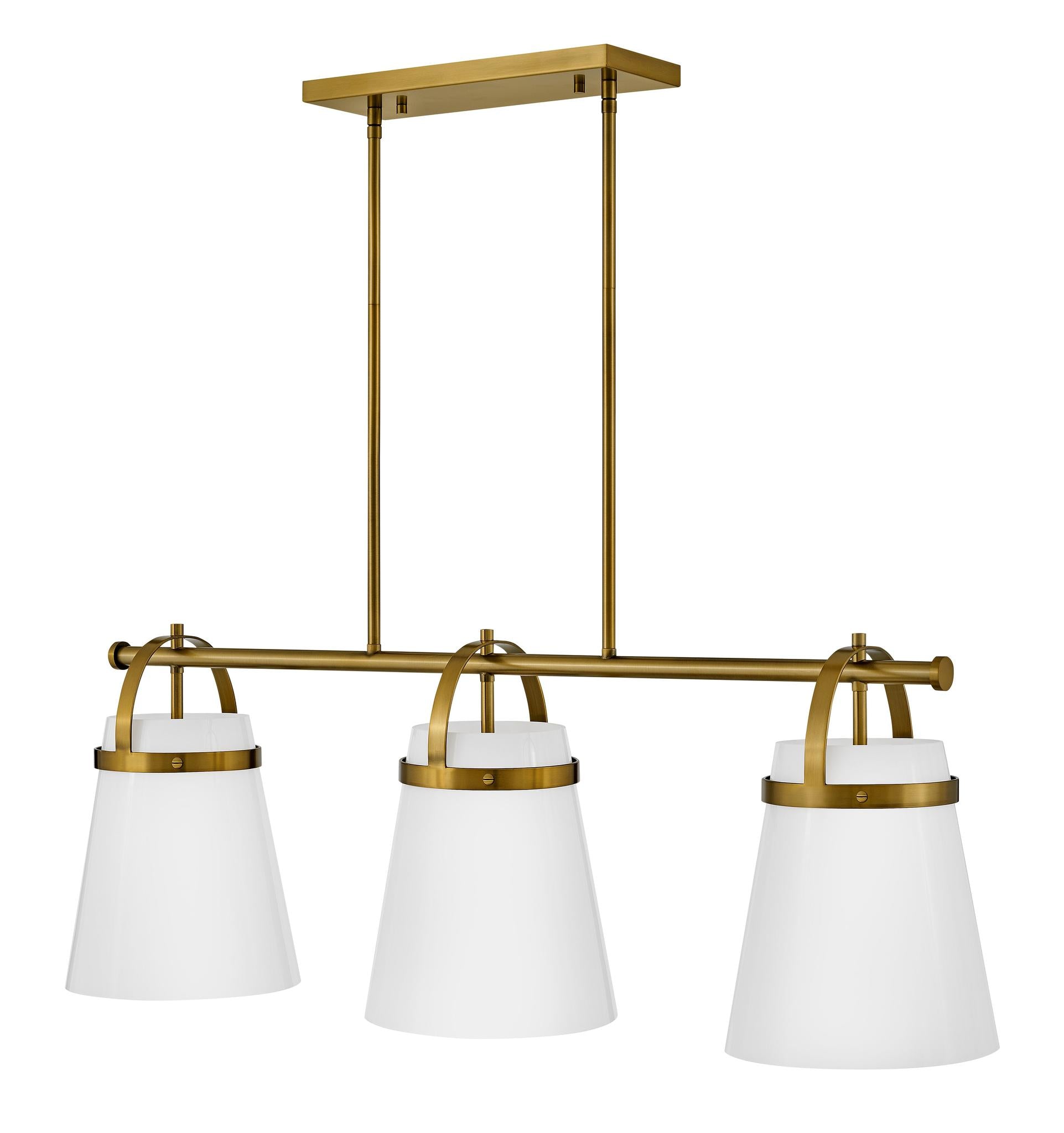 LARK, TORI THREE LIGHT LINEAR CHANDELIER, CHANDELIER LIGHT
