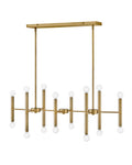 LARK, MILLIE SIXTEEN LIGHT LINEAR CHANDELIER, CHANDELIER LIGHT