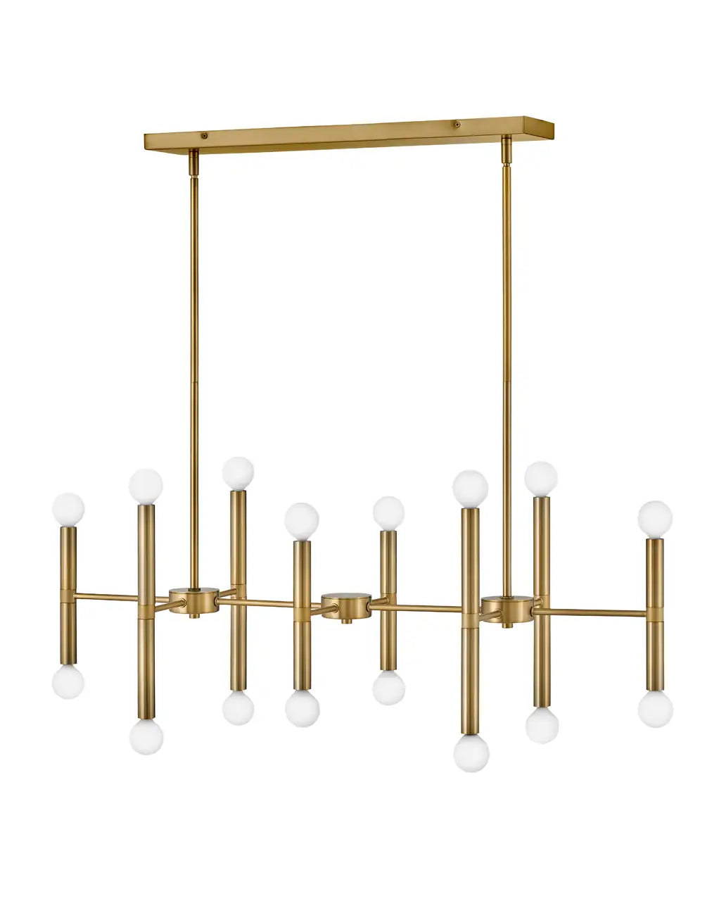 LARK, MILLIE SIXTEEN LIGHT LINEAR CHANDELIER, CHANDELIER LIGHT