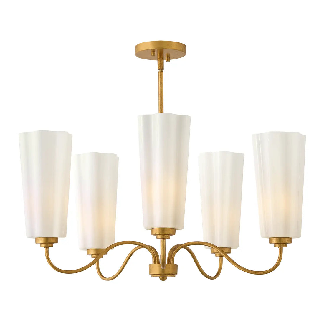 LARK, HONEY SINGLE TIER, CHANDELIER LIGHT