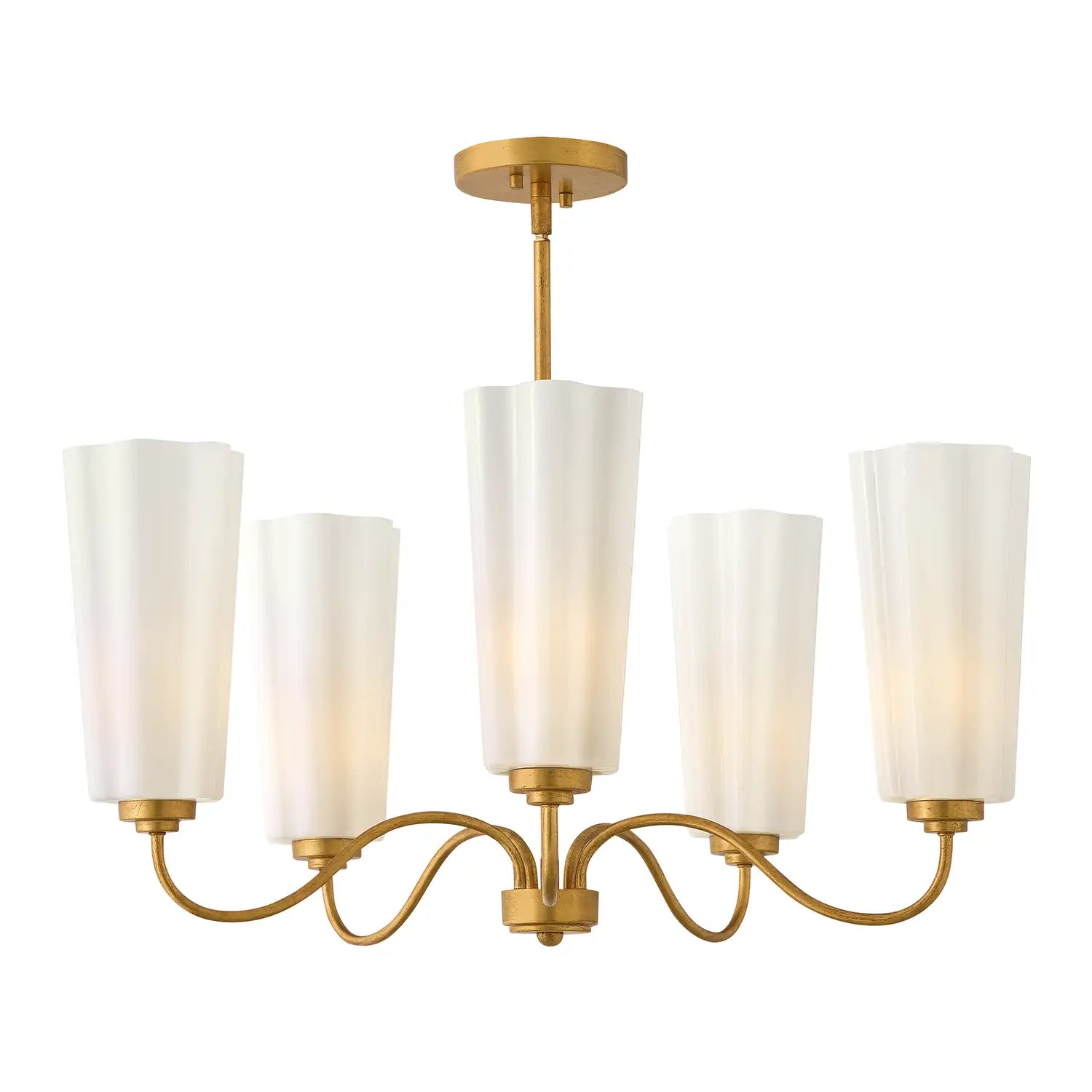 LARK, HONEY SINGLE TIER, CHANDELIER LIGHT