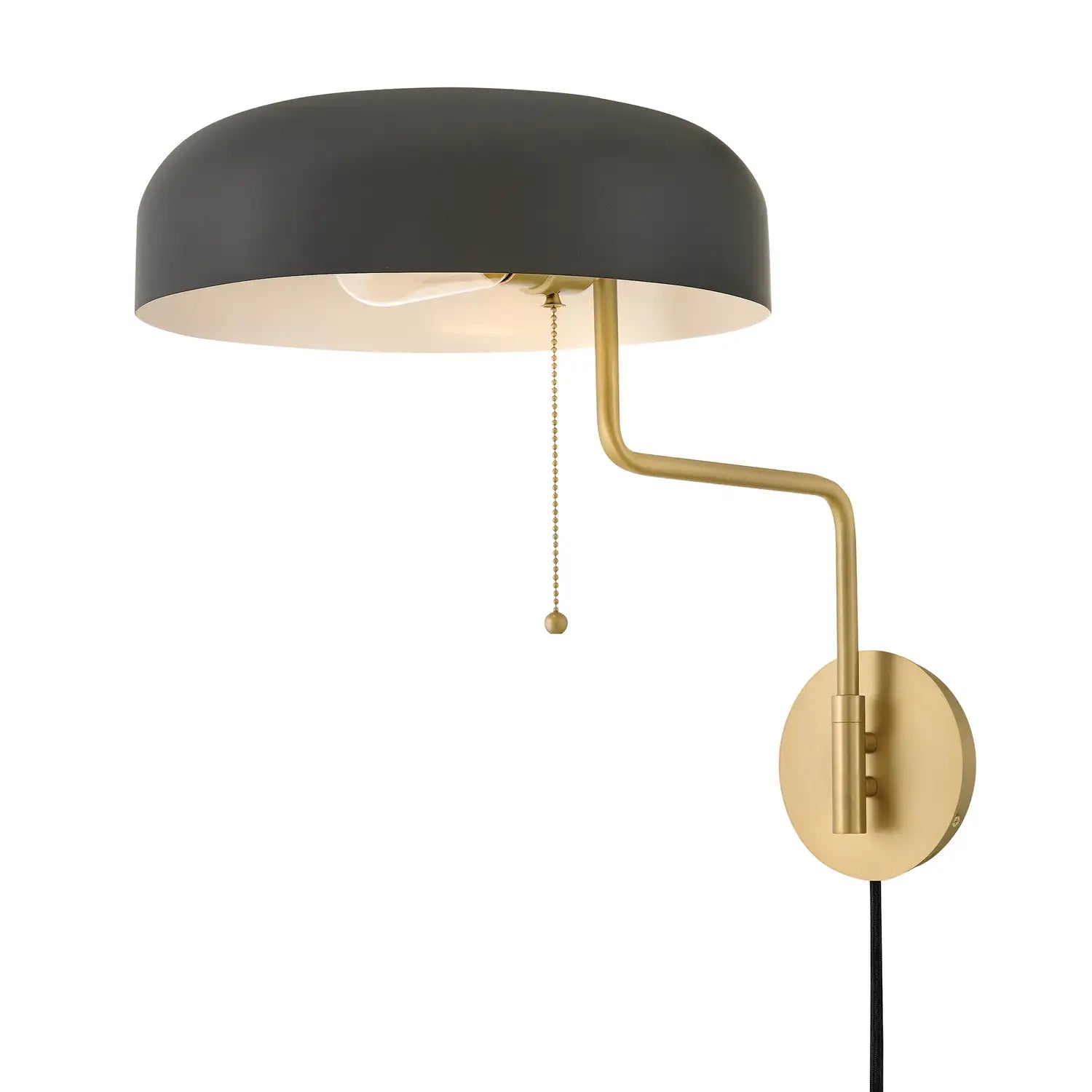LARK, LEDGER SWING ARM SINGLE LIGHT SCONCE, BATH VANITY LIGHT