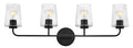LARK, KLINE FOUR LIGHT VANITY, VANITY LIGHT