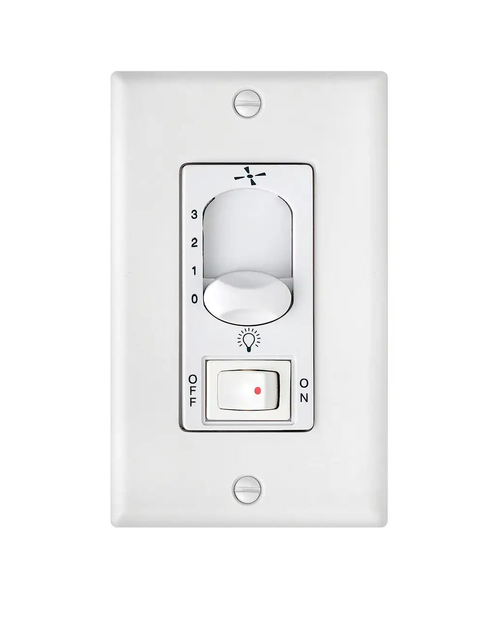 Hinkley WALL CONTROL 3 SPD ON/OFF LT. SW. WALL CONTROLS - Fan Controls