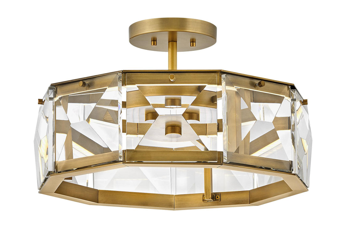 FREDRICK RAMOND, JOLIE SEMI-FLUSH MOUNT, FLUSH MOUNT CEILING LIGHTS