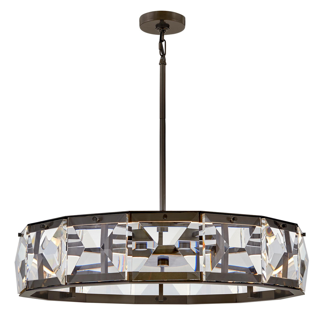 FREDRICK RAMOND, JOLIE DRUM CHANDELIER, PENDANT LIGHT