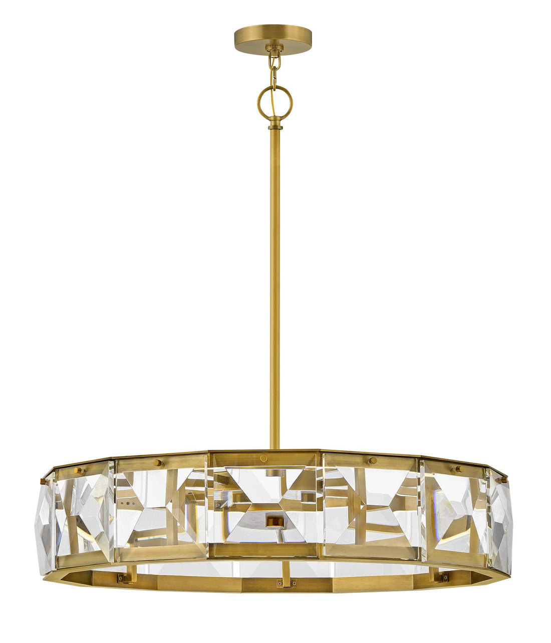 FREDRICK RAMOND, JOLIE DRUM CHANDELIER, PENDANT LIGHT