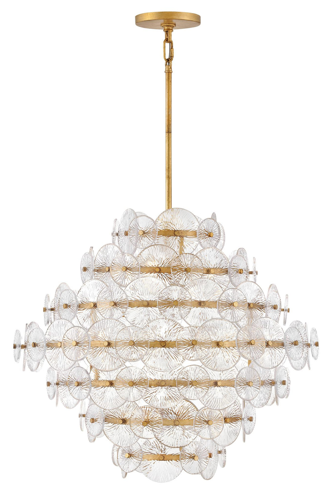 FREDRICK RAMOND, RENE MULTI TIER CHANDELIER, PENDANT LIGHT