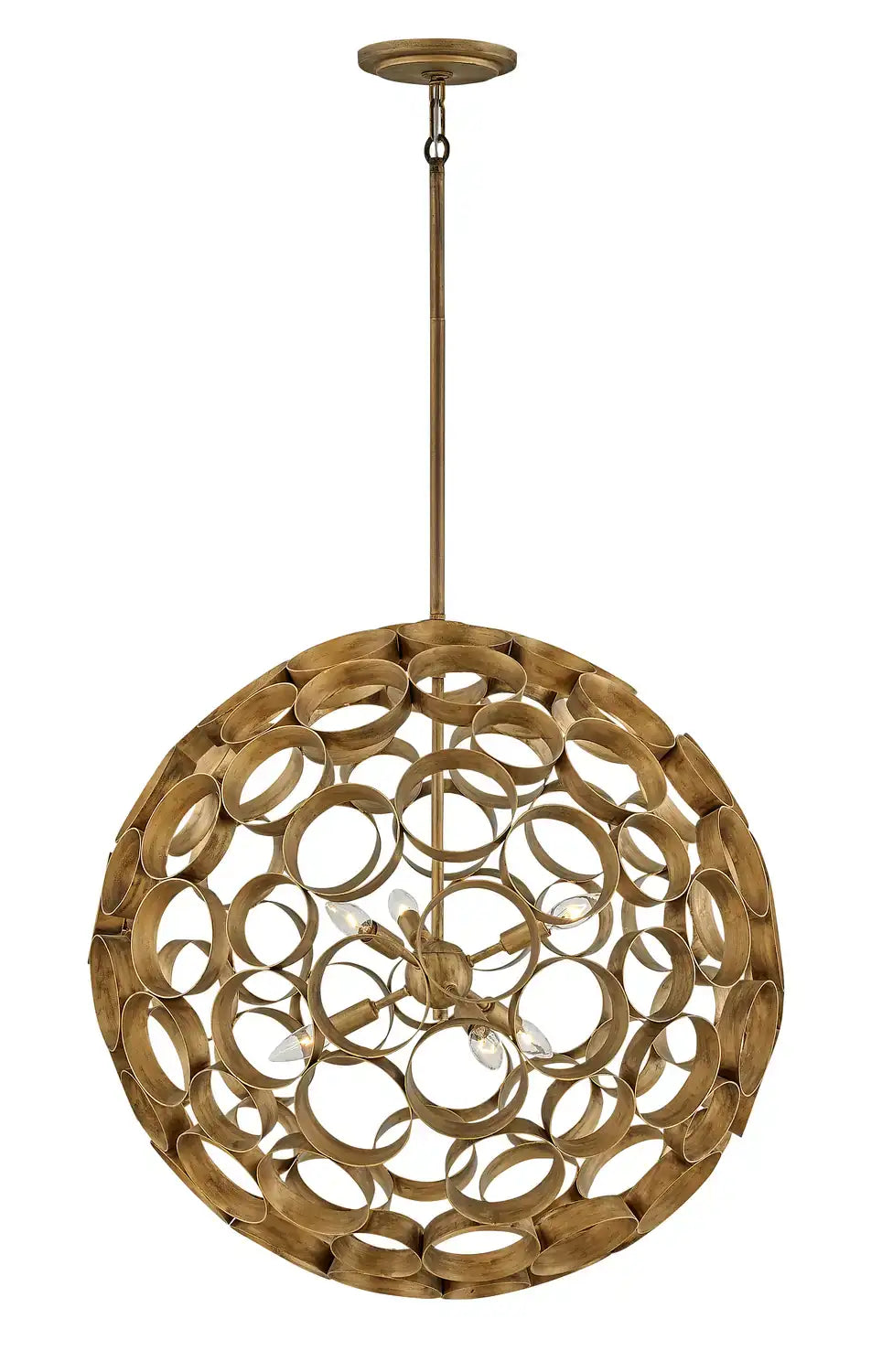 FREDRICK RAMOND, Centric Orb Chandelier, PENDANT LIGHT